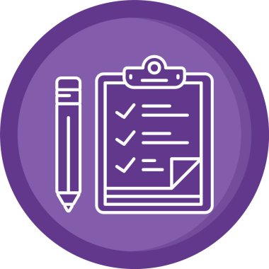 vektör panosu simgesi, basit vektör illüstrasyonu