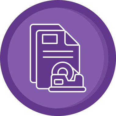 Dosya. Web simgesi basit illüstrasyon