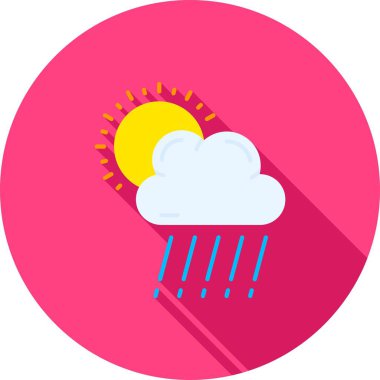 Bulut. Web simgesi basit illüstrasyon