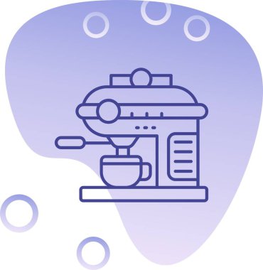 Kahve fincanı. Basit resimleme