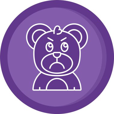 Eşsiz duygu simgesi vektör simgesi