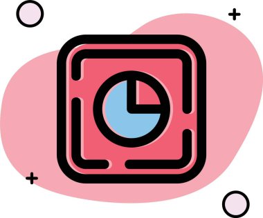 Saat simgesi tasarım vektörü