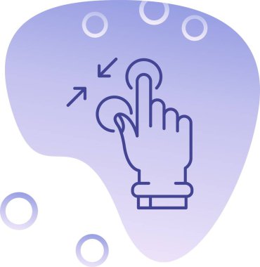 Beyni olan el. Web simgesi basit illüstrasyon