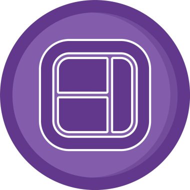 Modern b simgesinin vektör illüstrasyonu