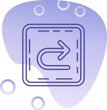 Vektör evrensel simgesi Trendy bakmak.