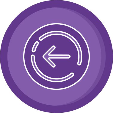 Güzel Ok Aşağı Satır Vektör Simgesi