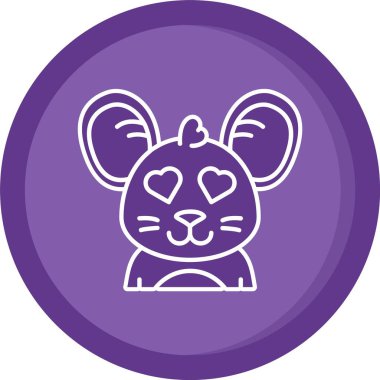 Tavşan simgesinin vektör çizimi