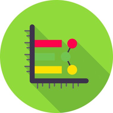 Vektör cetvel simgesi, vektör illüstrasyonu