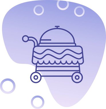 Gıda simgesinin vektör illüstrasyonu