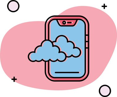 vektör telefon simgesi çizimi