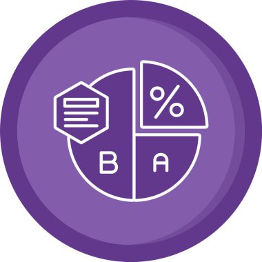 Alışveriş çantasının bir simgesinin vektör çizimi