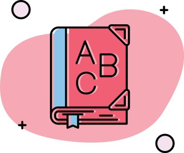 kitap simgesi vektör illüstrasyonu