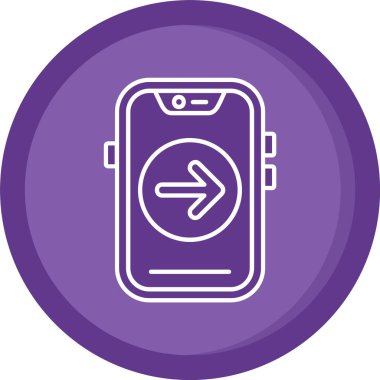 cep telefonu ikonu vektör illüstrasyonu