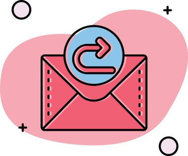 e- posta simgesi, vektör illüstrasyonu