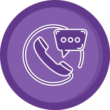 - Telefon. Basit illüstrasyon, vektör