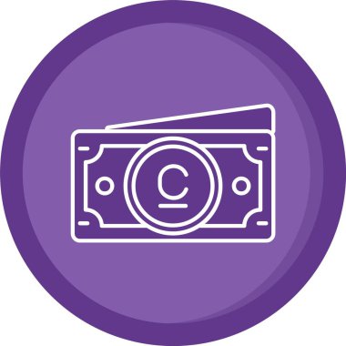 Para için. Web simgesi basit illüstrasyon