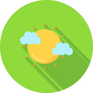 Bulut simgesi vektör illüstrasyonu