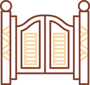 Modern yapı simgesinin vektör illüstrasyonu