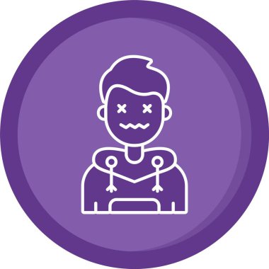 Maskeli bir adamın vektör çizimi