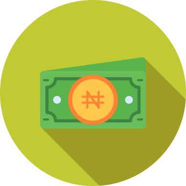 Dolar Düz Vektör Simgesi Tasarımı