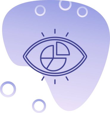 Göz simgesi vektör illüstrasyonu