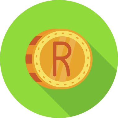 Para Düz Vektör Simgesi Tasarımı