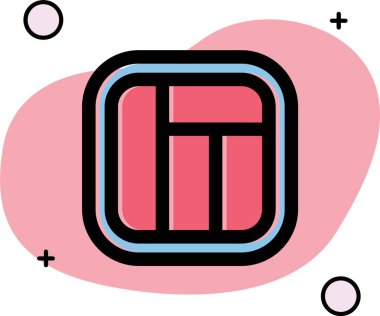 Beyaz arkaplan vektör illüstrasyonunda güzel kalp