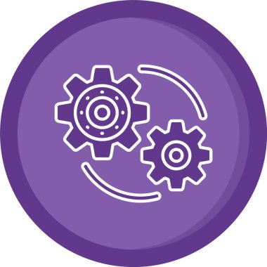 Eşsiz vites vektör simgesi