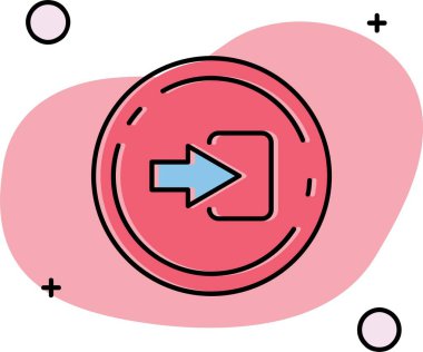 Ok simgesi tasarım vektörü