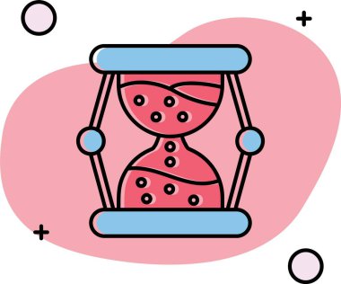 Saat simgesi tasarım vektörü