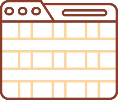 Takvim simgesi vektör illüstrasyonu