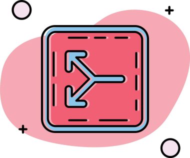 Yönlendirme simgesi tasarım vektörü