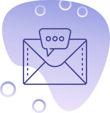 E-posta. Web simgesi basit illüstrasyon