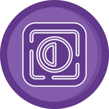 eşsiz kamera simgesi çizgi vektörü