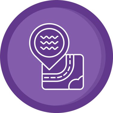 güzel yüzme vektör simgesi