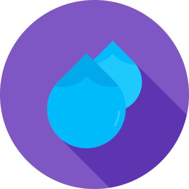 Su. Web simgesi basit illüstrasyon