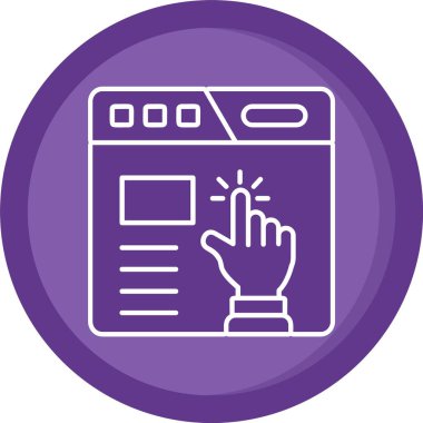 vektör lcd simgesi illüstrasyonu