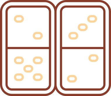 Çikolata bisküvi simgesi, anahat stili