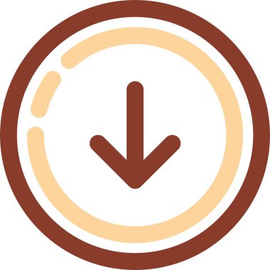 Bir saat simgesinin vektör illüstrasyonu