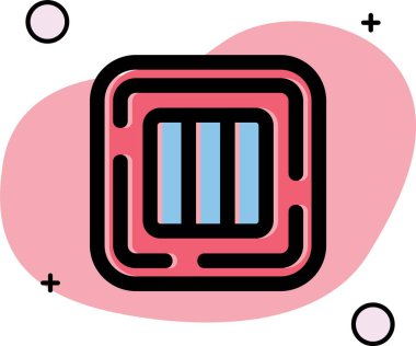 Bir kitap simgesinin vektör illüstrasyonu