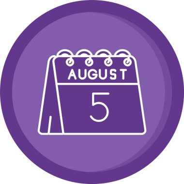 Takvim simgesinin vektör illüstrasyonu