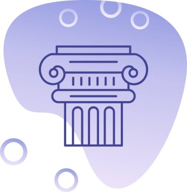 Benzersiz Roma sütun vektör simgesi