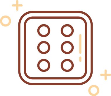 Vektör yiyecek ve sağlık simgesi