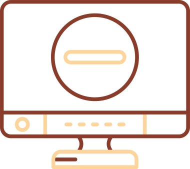 Bilgisayar faresi. Web simgesi basit illüstrasyon