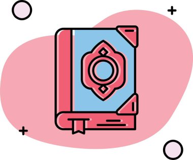 Bir kitabın vektör illüstrasyonu