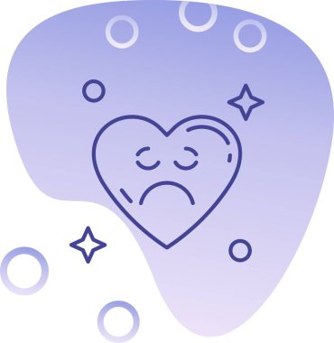 Kalp. Web simgesi basit illüstrasyon