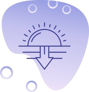 Mavi ve beyaz bulutlu beyaz arkaplanın vektör çizimi