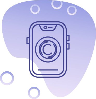 Kamera. Web simgesi basit illüstrasyon