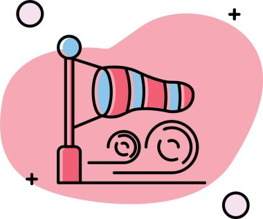 Şirin bebek oyuncağının vektör karikatür simgesi. oyuncak, bebek, oyuncak, balon