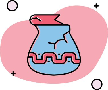 Bir bardak suyun vektör çizimi